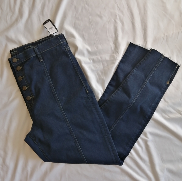 Banana Republic High Rise Skinny Ankle Crop Jeans NWT 2021 Size 32 Long - Picture 5 of 14